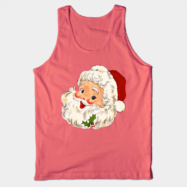 Vintage Santa No 1 Tank Top by LMHDesigns